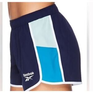 Reebok Racer Shorts Women’s Size XL Heritage Blue Active Relaxed Short NEW NWT